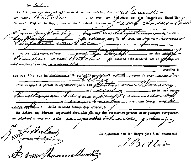 18741015 geb akte 62 Eiltje dv J Sodderland - E v Veen